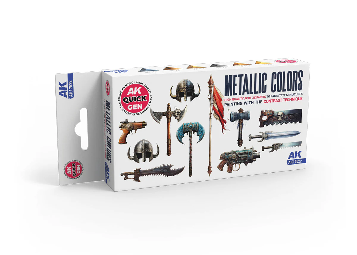 AK Interactive Quick Gen - Metallics (Set)