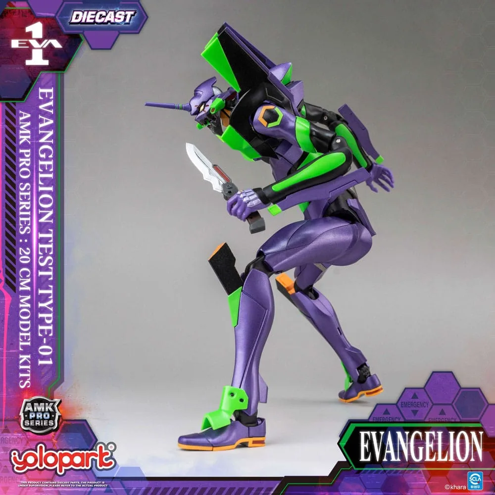 Neon Genesis Evangelion AMK Pro Series Plastic Model Kit Eva-01 Test Type - Image 10
