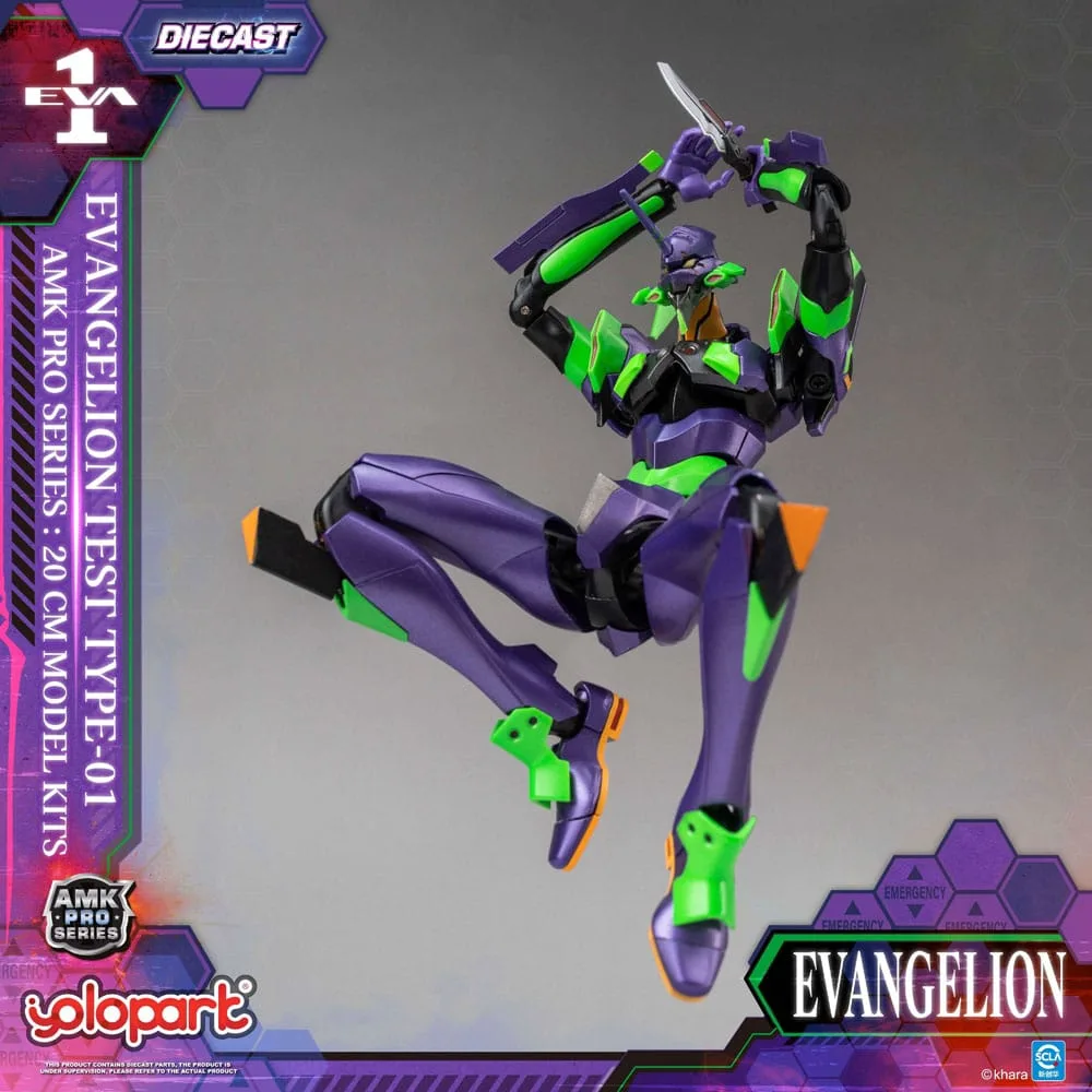 Neon Genesis Evangelion AMK Pro Series Plastic Model Kit Eva-01 Test Type - Image 12