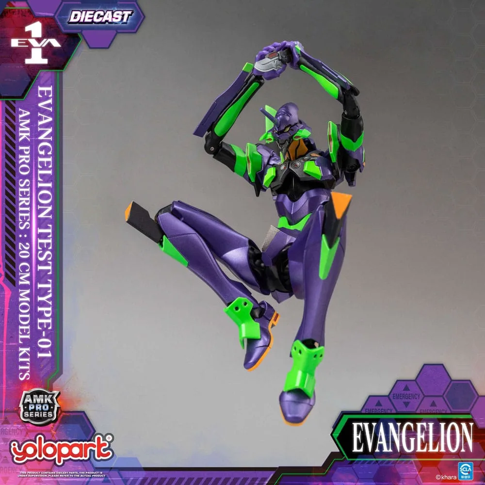 Neon Genesis Evangelion AMK Pro Series Plastic Model Kit Eva-01 Test Type - Image 13