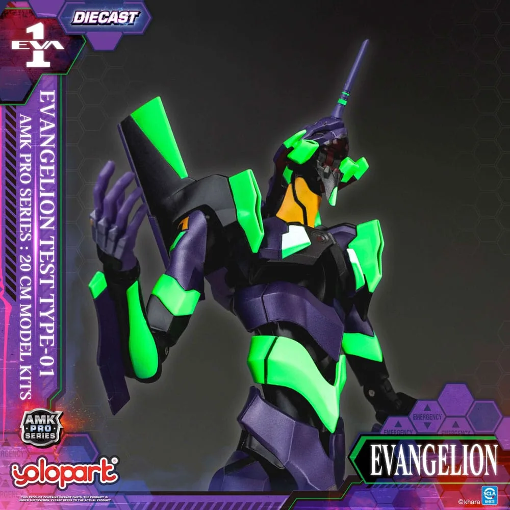 Neon Genesis Evangelion AMK Pro Series Plastic Model Kit Eva-01 Test Type - Image 16