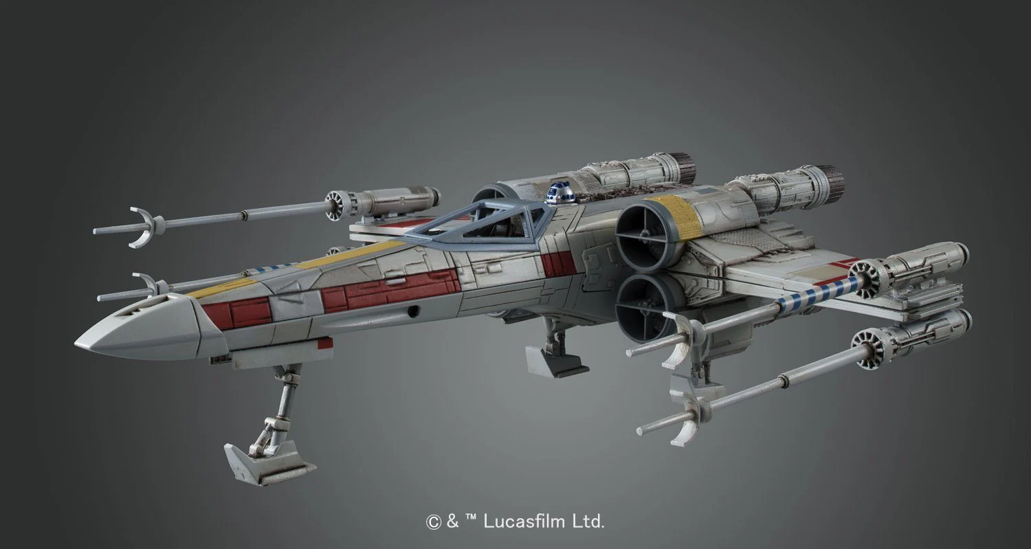 Star Wars A New Hope X-Wing Starfighter 1/72 Scale Model Kit - Image 3