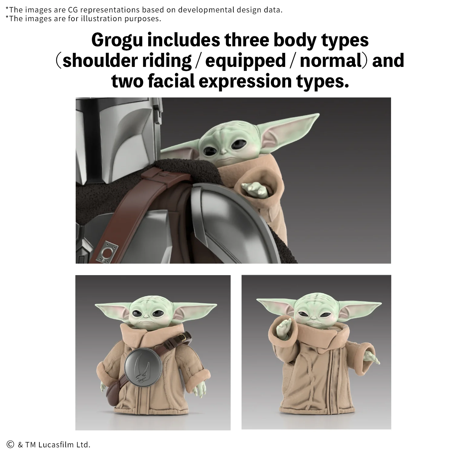 Star Wars The Mandalorian and Grogu The Mandalorian and Grogu Model Kit Set - Image 3