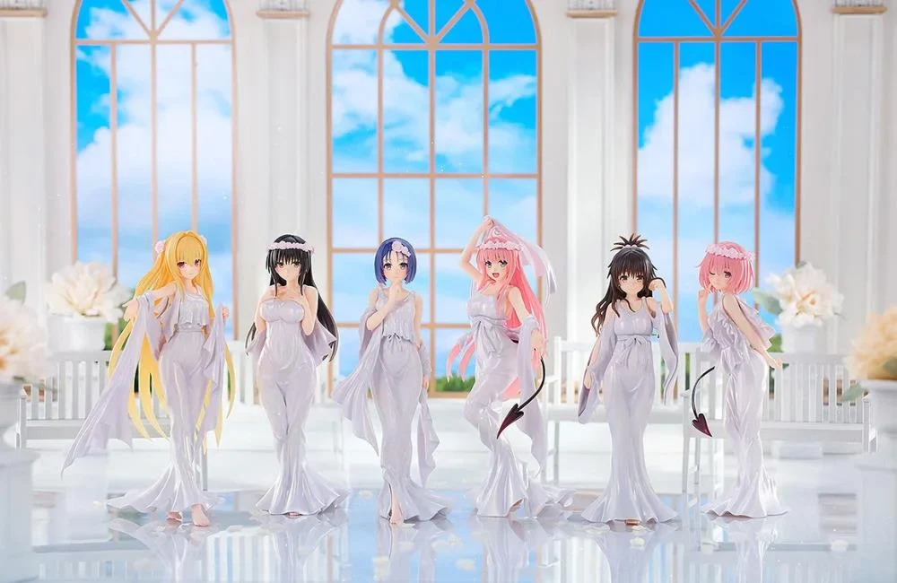 To Love-Ru Darkness 15th Anniversary CHILLfigg Goddess Dress Ver. Boxed Set of 6 Figures - Image 2